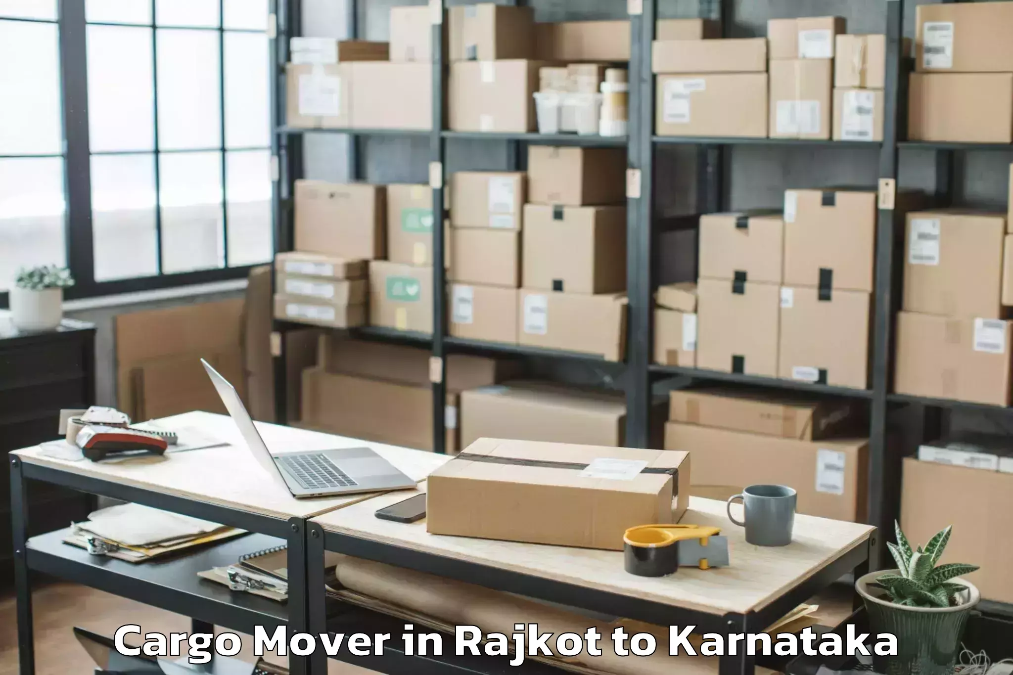 Efficient Rajkot to Davangere Cargo Mover